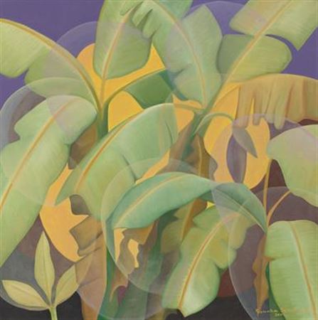 Banana Grove by Arpana Caur - Auction record, sale price, and art valuation. Compare with similar artists and explore comparable artworks.