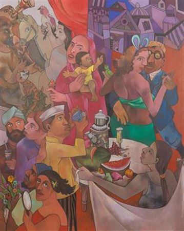 Saturday Night by Gurcharan Singh - Auction record, sale price, and art valuation. Compare with similar artists and explore comparable artworks.