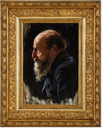 Study of man in profile by Axel Peter - Auction record, sale price, and art valuation. Compare with similar artists and explore comparable artworks.