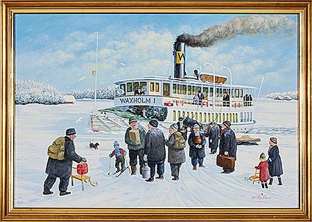 Christmas in the archipelago by Bert Hage Havero - Auction record, sale price, and art valuation. Compare with similar artists and explore comparable artworks.
