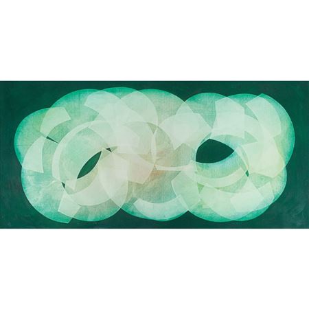 Diaphanous B-CXlVlll by Romulo Olazo - Auction record, sale price, and art valuation. Compare with similar artists and explore comparable artworks.