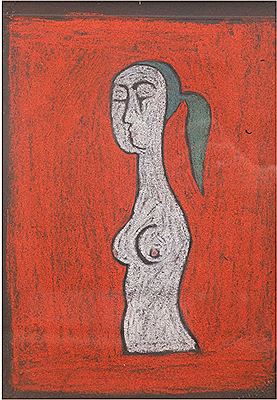 Half nude