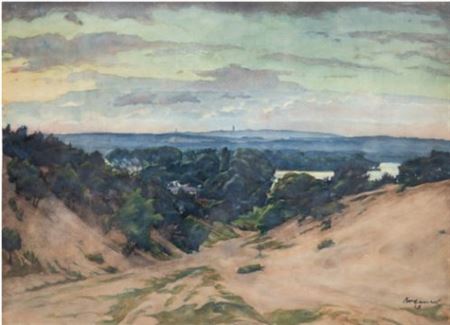 "View from the Gosener mountains with Seddinwall"
