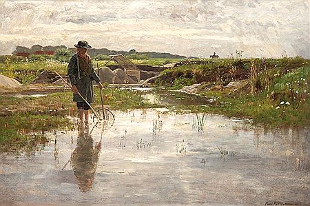 Fishermen at the pond