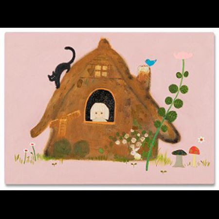 A wooden house