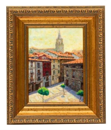 "View of the old town. Vitoria"