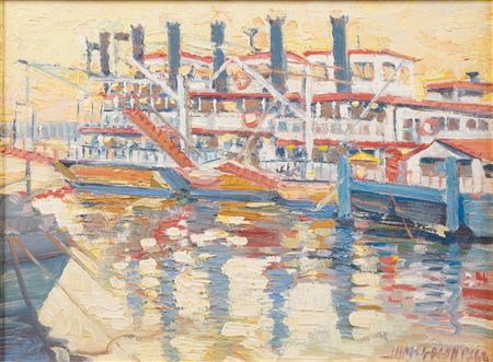 Riverboats Docking on the Mississippi, 1987