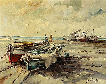 Boats in the sand
