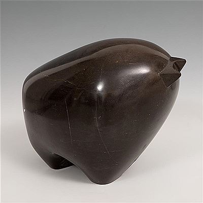 "Bull (oval)" by Pablo Serrano Aguilar - Auction record, sale price, and art valuation. Compare with similar artists and explore comparable artworks.