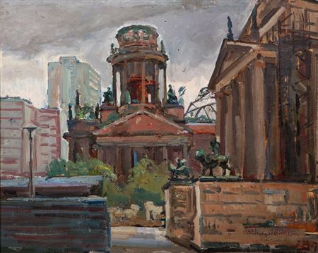"Plaza de la Ópera", BerlÃn, 1948 by Egil Veidemanis - Auction record, sale price, and art valuation. Compare with similar artists and explore comparable artworks.