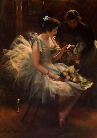 "Dancer in the dressing room"