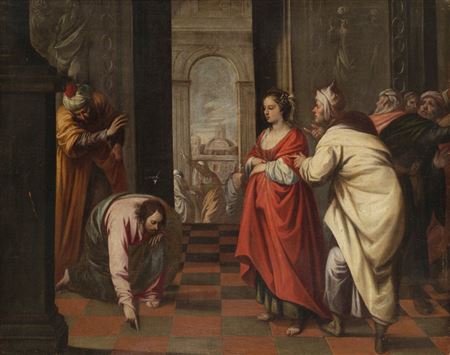 "Jesus and the adulteress"