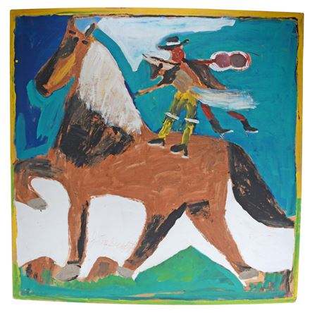 Couple On Horseback