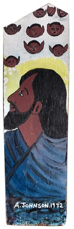 Black Jesus by Anderson Johnson - Auction record, sale price, and art valuation. Compare with similar artists and explore comparable artworks.