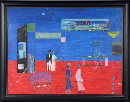 Sample artwork by Reginald K (Regee) Gee (Born 1964), known for genre, figural - View similar artists and auction records