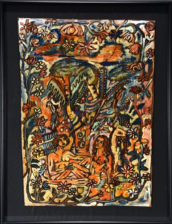 Adam and Eve by Rudy Bostic - Auction record, sale price, and art valuation. Compare with similar artists and explore comparable artworks.