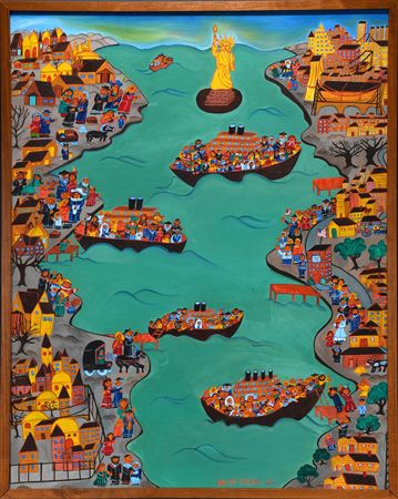 Arriving in New York. (Second Part of Family Saga Triptych)