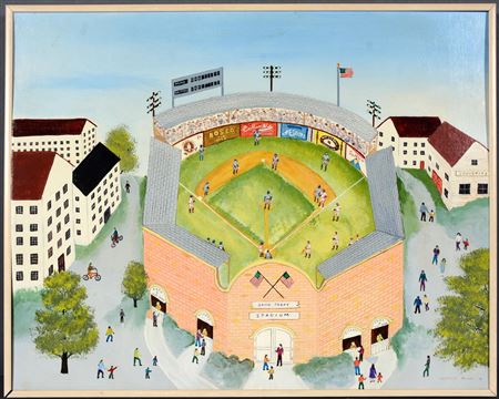 Baseball Park by Charles Munro - Auction record, sale price, and art valuation. Compare with similar artists and explore comparable artworks.