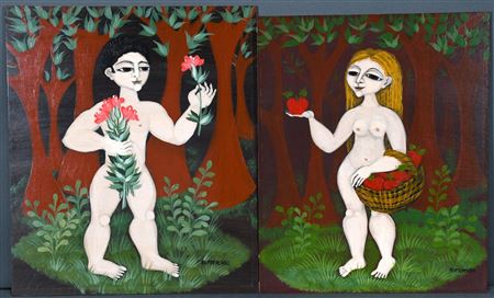 Adan y Eva (diptych)