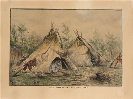 "Scene Near Gladstone Station, 1895"