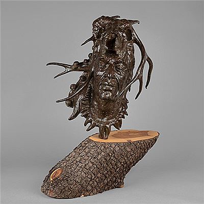 Untitled (Figure with Deer Head), 1976
