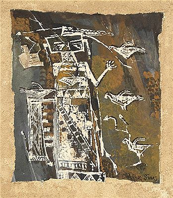 Untitled (Figure With Birds)