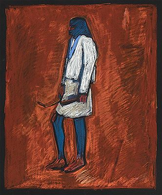 Untitled (Standing Native Figure)