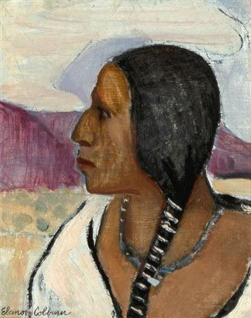 Untitled (Native Woman Profile)