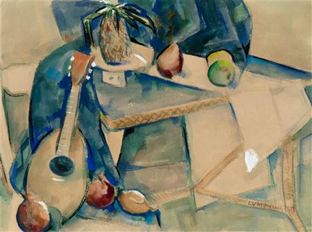Guitar with Fruit, 1957