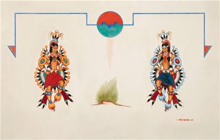 Untitled (Two Dancers), 1957 by Fred Beaver - Auction record, sale price, and art valuation. Compare with similar artists and explore comparable artworks.