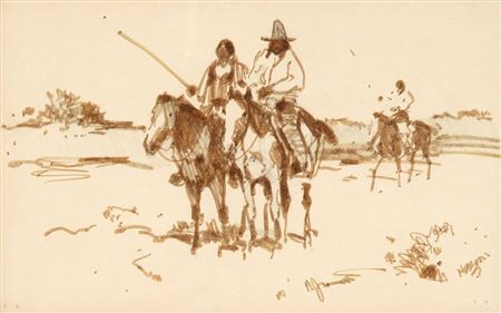 Untitled (Three Riders on Horseback)