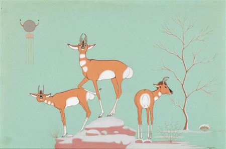 Three Antelope, 1938