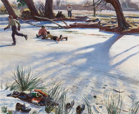 "Winter, Figures Skating (Winter)", 1916