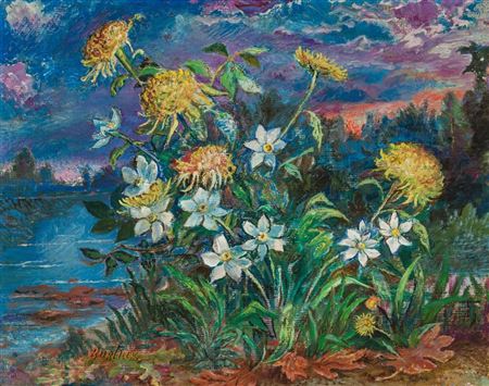Flowers by the River