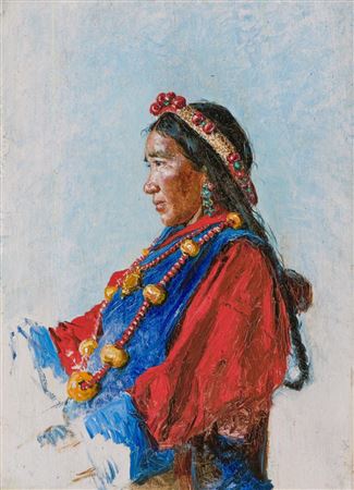 Portrait of a North Russian Tribe Member