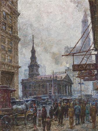 "St. Paul's from John Street, N.Y.", 1926