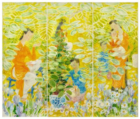 Figures in a garden (3)