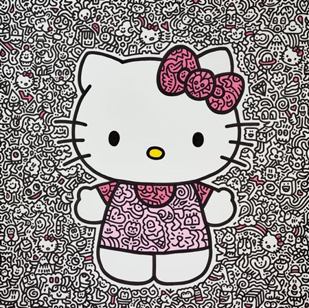 Sample artwork by Mr Doodle (Born 1994), known for doodle art - View similar artists and auction records