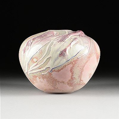 "Koi Fish Family," Vase
