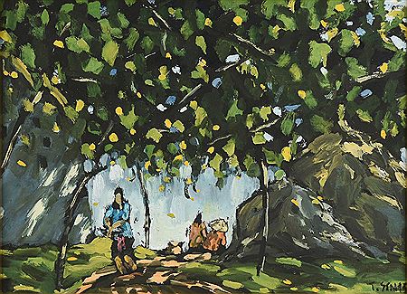 "Three Women on a Road," 1995