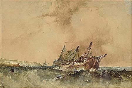 "Ship in Stormy Seas," 1868