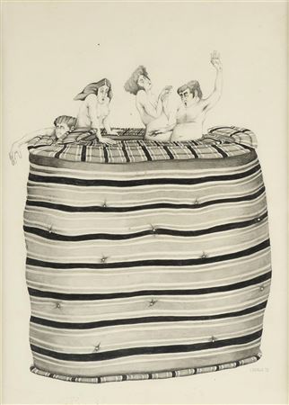 "Nudes in Mattress," 1972