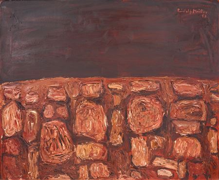Strukturen (Nacht). by Rudolf Muller - Auction record, sale price, and art valuation. Compare with similar artists and explore comparable artworks.