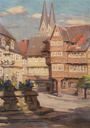 Halberstadt (Holzmarkt) by Erich Kux - Auction record, sale price, and art valuation. Compare with similar artists and explore comparable artworks.