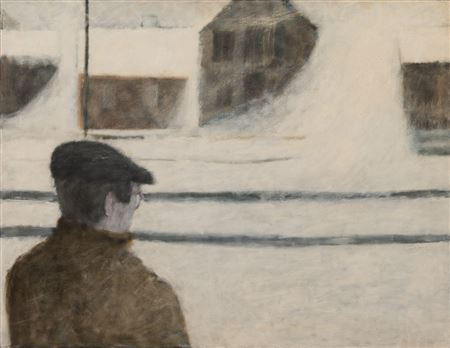 Myron Stout at the Artist's Home on Bradford Street, Provincetown