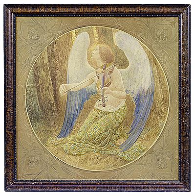 Angel playing the violin in the forest by Frantisek Urban - Auction record, sale price, and art valuation. Compare with similar artists and explore comparable artworks.