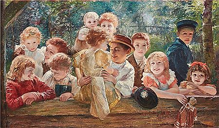 Sample artwork by Paul Barthel (1862 - 1933), known for painting - View similar artists and auction records