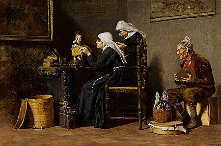 Dressing for the Festival by Vincenzo Volpe - Auction record, sale price, and art valuation. Compare with similar artists and explore comparable artworks.