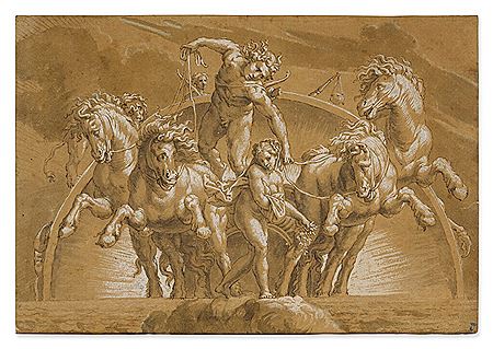 Apollo Driving the Chariot of the Sun by Lelio Orsi - Auction record, sale price, and art valuation. Compare with similar artists and explore comparable artworks.