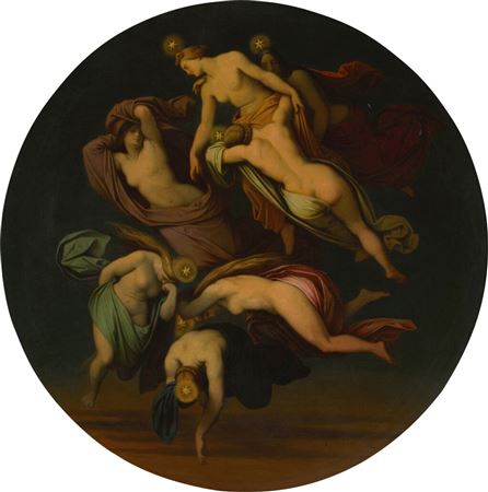 Die Plejaden (The Pleiades) by Moritz von Schwind - Auction record, sale price, and art valuation. Compare with similar artists and explore comparable artworks.